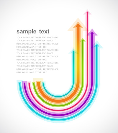Colored arrows のイラスト素材