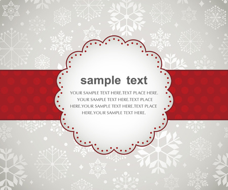 Template frame design for xmas card のイラスト素材