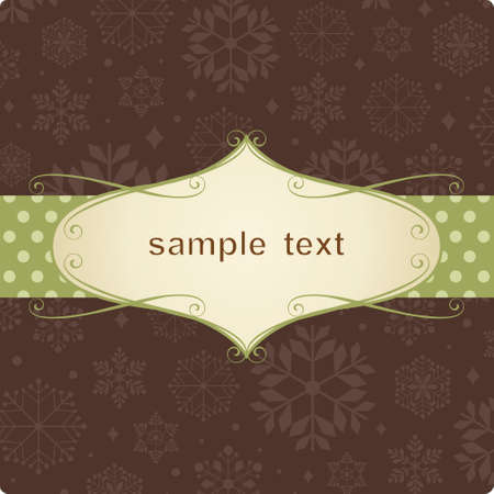 Template frame design for xmas card のイラスト素材