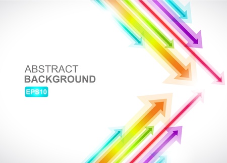 Colored arrows vector のイラスト素材