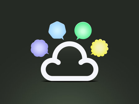 Cloud speech bubbles 