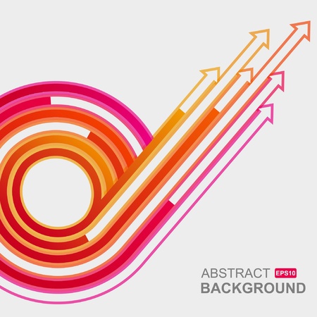 Colored arrows vector のイラスト素材