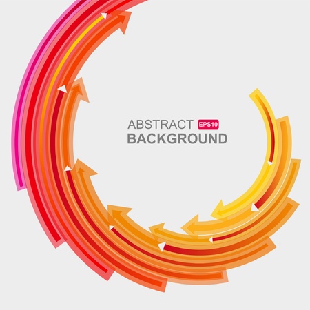 Colored arrows vector のイラスト素材