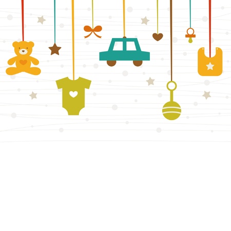 new baby icons のイラスト素材