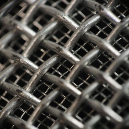 Detail of abstract metal surface - macro shotの写真素材