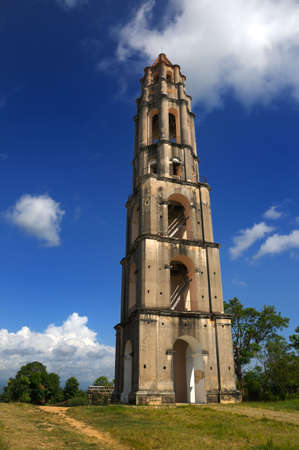 A view of Manaca-Iznaga tower landmark in Trinidad, cubaの写真素材