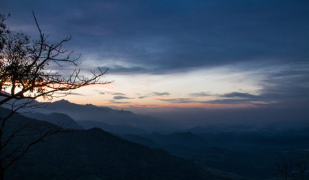 Sunset in Munnar, Kerala, India