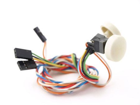 Buttons and wiring isolated against a white background.