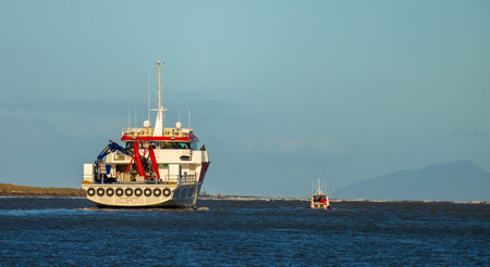 Foxton Beach, Horowhenua, New Zealand, 07.11.2021.Offshore heading out to sea for the first time