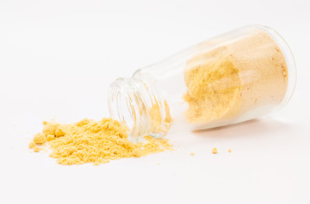 Mustard is a culinary herb in dry product form.の写真素材