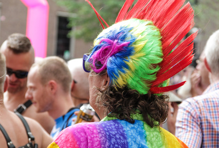 Gay pride in Amsterdam, Netherlands took place in August, 2017のeditorial素材