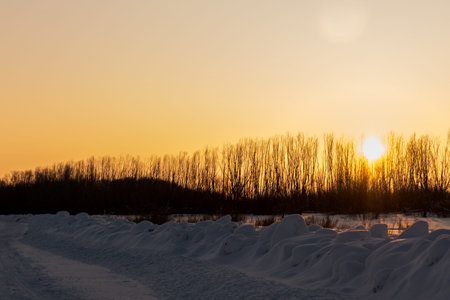 Sunset in the far North of our country