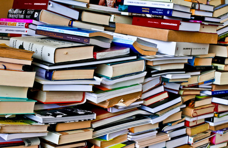 Wall of booksの写真素材