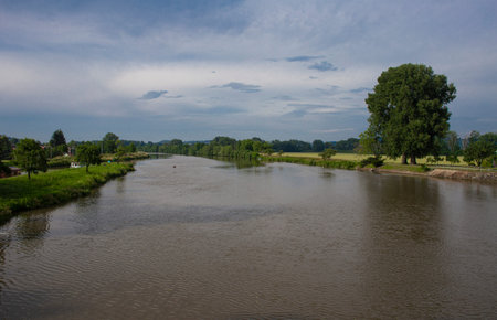 Morava river near village Spytihnev, Czech Republic
