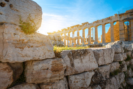 Parthenon temple in Acropolis in Athens, Greece
