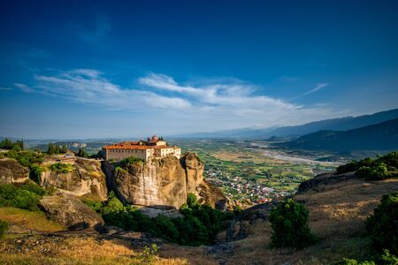 The Holy Monastery of St. Stephen at the complex of Meteora monasteries in Greeceの写真素材