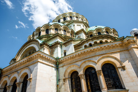 The St. Alexander Nevsky Cathedral in Sofia, the capital of Bulgaria