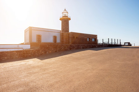 Jandia lighthouse on the south cape of Fuerteventura island in Spain