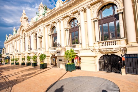 Monte Carlo, Monaco - June 13, 2016: Monte Carlo Casino building in Monaco. This Casino is a gambling and entertainment complex located in Monacoのeditorial素材