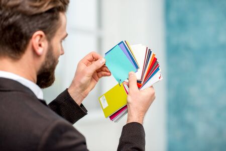 Designer choosing colorの写真素材