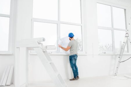 White interior for renovationの写真素材