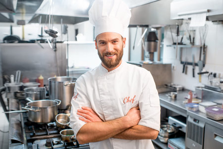 Chef cook at the kitchen