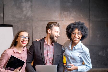 Portrait of multi ethnic coworkersの写真素材