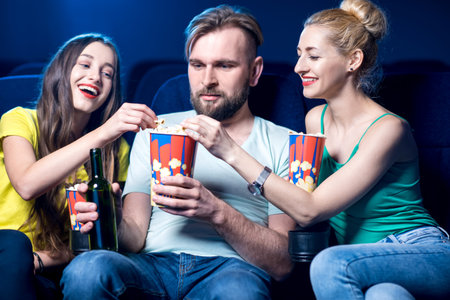 Friends in the cinema