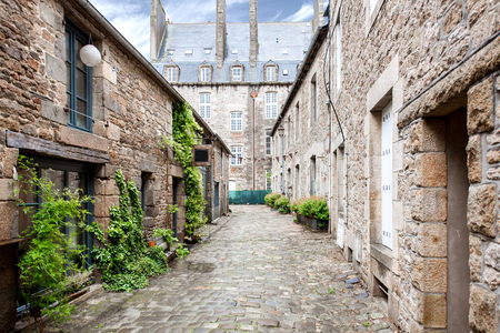 Dinan town in Franceの写真素材