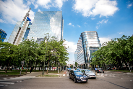 Financial district in Brussels cityのeditorial素材