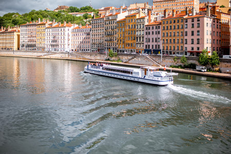 Lyon city in Franceの写真素材
