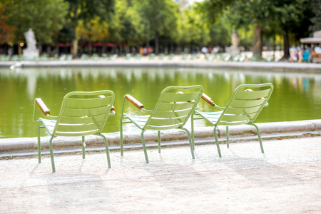 Chairs in Parisの写真素材