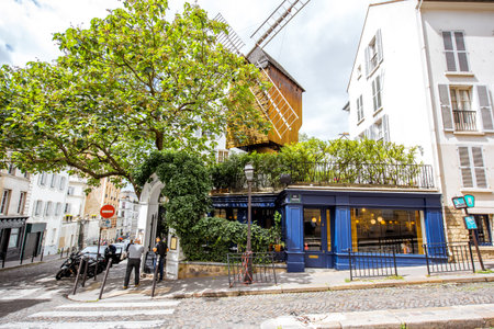 Streete view in Parisのeditorial素材