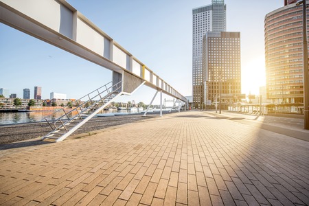 Rotterdam city in Netherlandsの写真素材