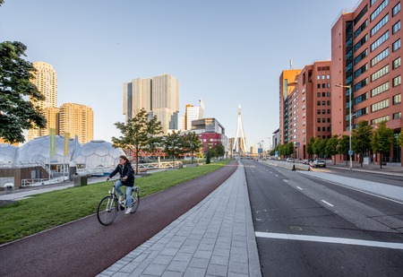 Rotterdam city in Netherlandsのeditorial素材