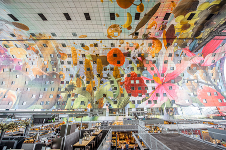 Market hall in Rotterdamのeditorial素材
