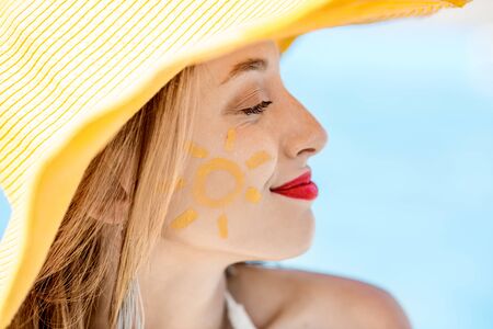 Woman summer portraitの写真素材