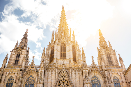 Barcelona city viewの写真素材