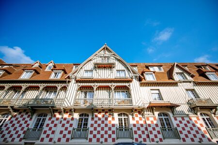 DEAUVILLE, FRANCE - September 06, 2017: The Hotel Barriere Le Normandy, grand hotel of the Groupe Lucien Barriere at Deauville, built by Francois Andre in 1912のeditorial素材
