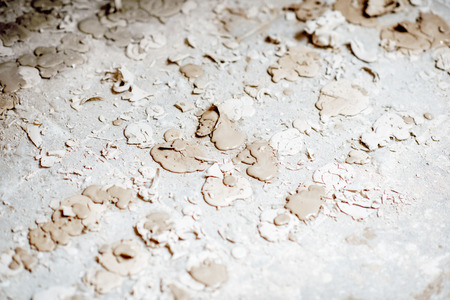 Floor with gypsum spots and smears, background imageの写真素材