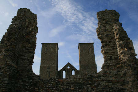 Reculver church, Kentの写真素材