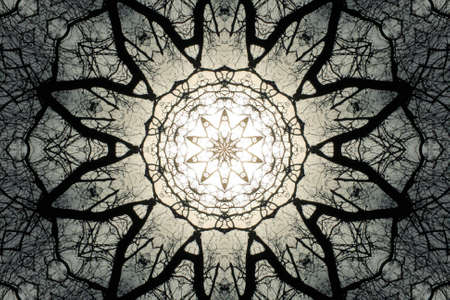 Black and white abstractの写真素材