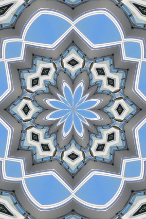 Blue and white pattern