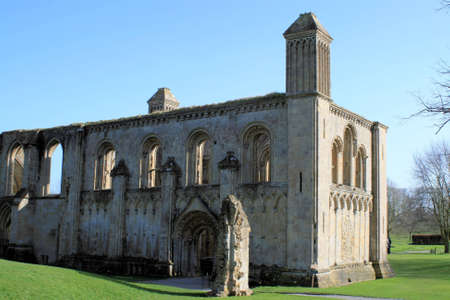 Glastonbury Abbeyの写真素材