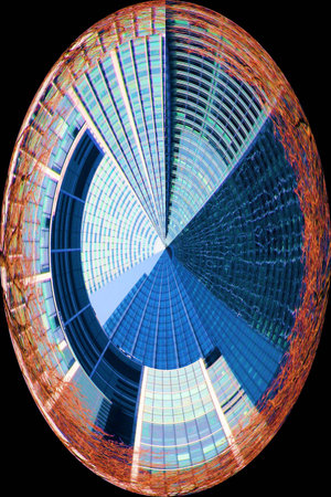 Abstract of modern office buildings