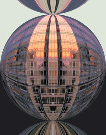 Orange and purple abstractの写真素材