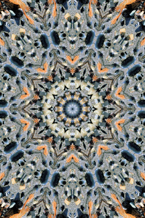 Blue and orange abstract