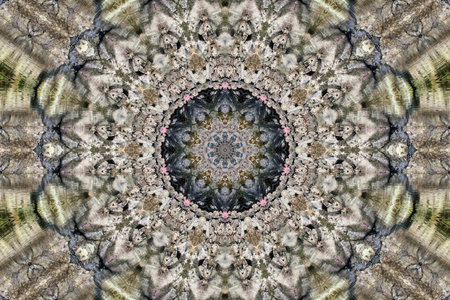Pink and grey abstract