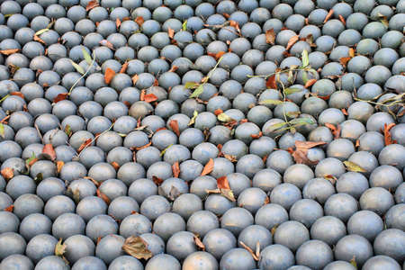 Grey ballsの写真素材