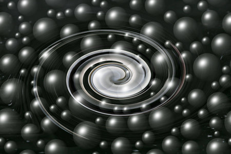 Black and white space